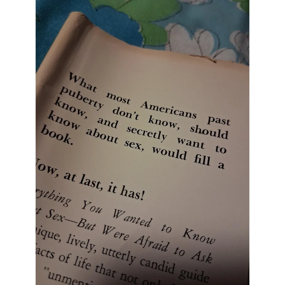Vintage 1969 Everything You Always Wanted to Know About Sex Hardcover Book